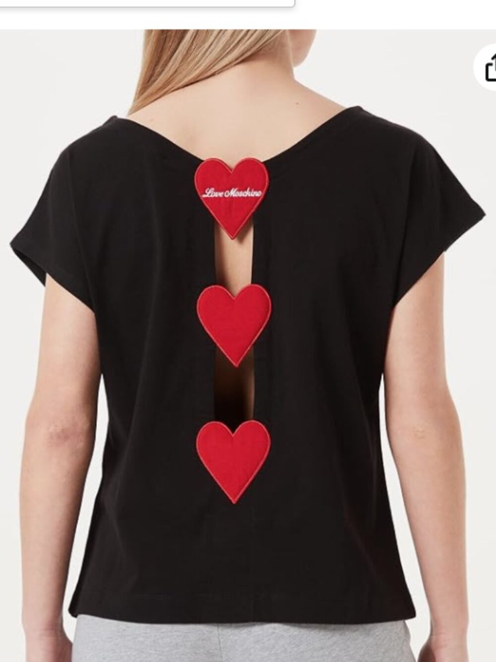 Love Moschino Triple Heart Top - Picture 2 of 10
